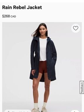 Lululemon Rain Rebel Jacket - Navy